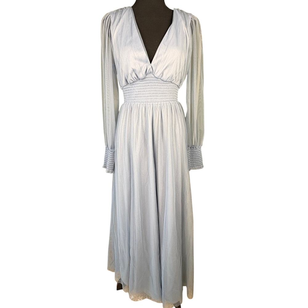Baltic Born Layla Tulle Maxi Dress Whisper Blue M Romantic Ethereal Fairycore